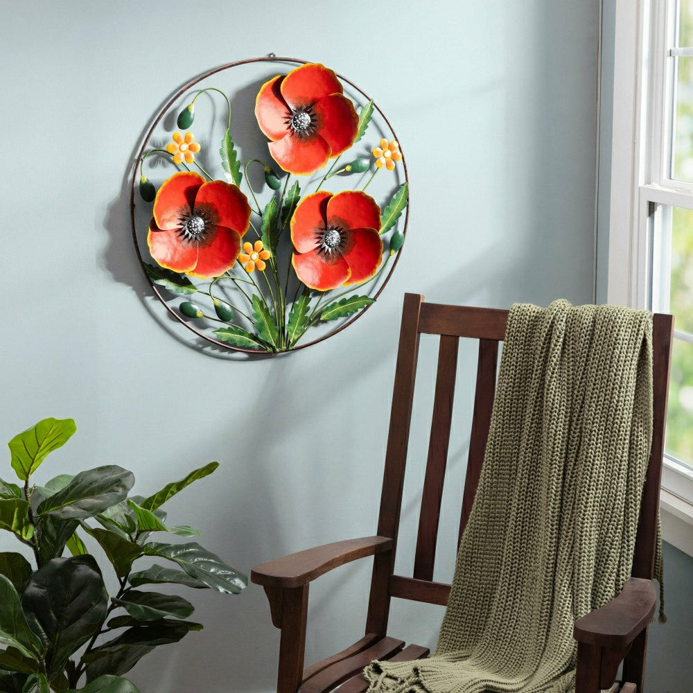 Plow & Hearth Poppy Wall Décor