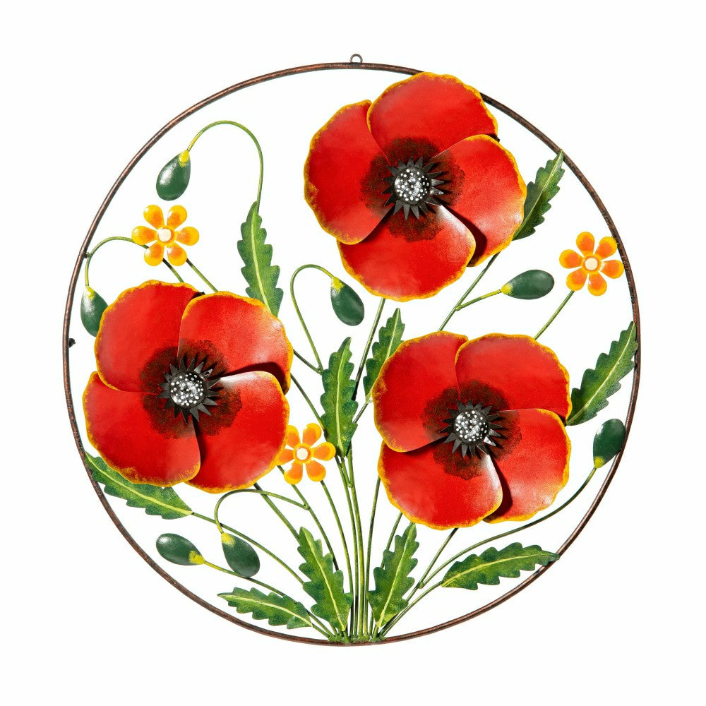 Plow & Hearth Poppy Wall Décor