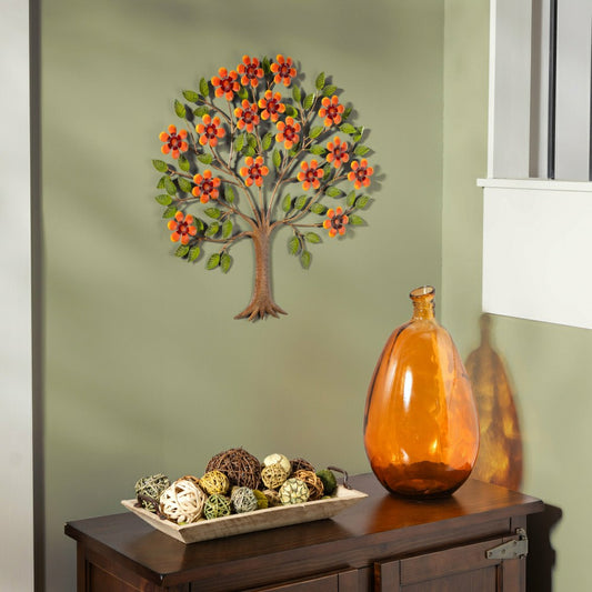 Plow & Hearth Floral Tree of Life Wall Décor