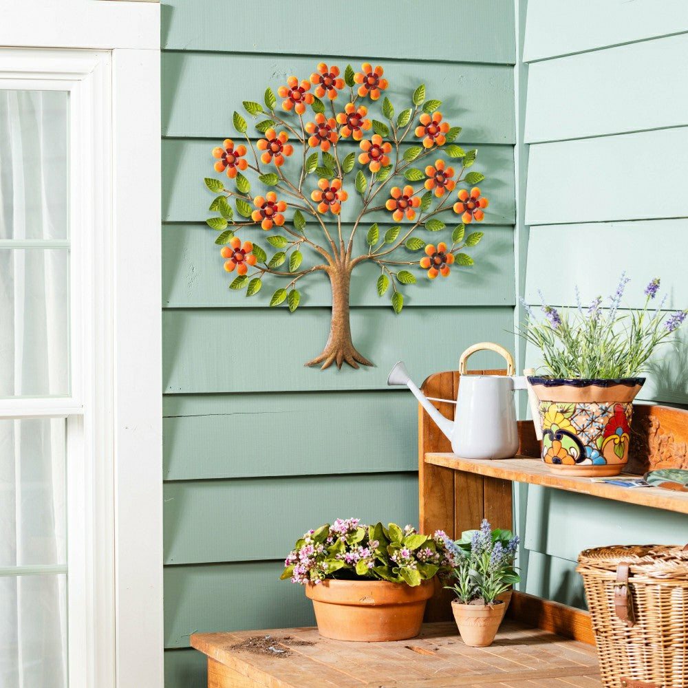 Plow & Hearth Floral Tree of Life Wall Décor