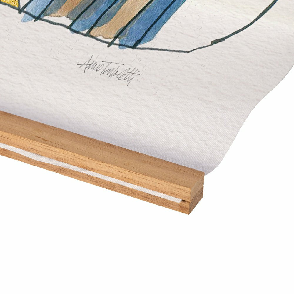 Plow & Hearth Seaside Retreat Indoor Wall Décor Canvas Tapestry, The Lake Is My Happ