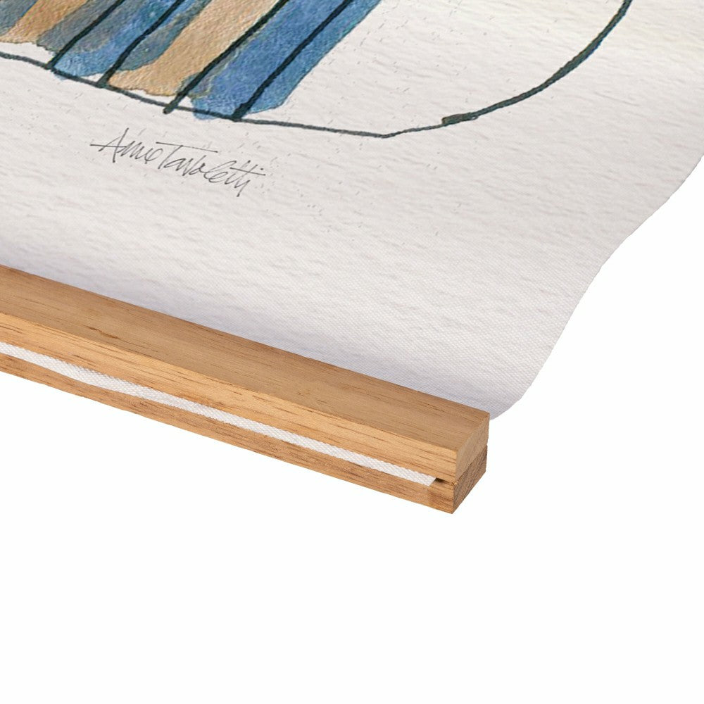 Plow & Hearth Seaside Retreat Indoor Wall Décor Canvas Tapestry, The Lake Is My Happ