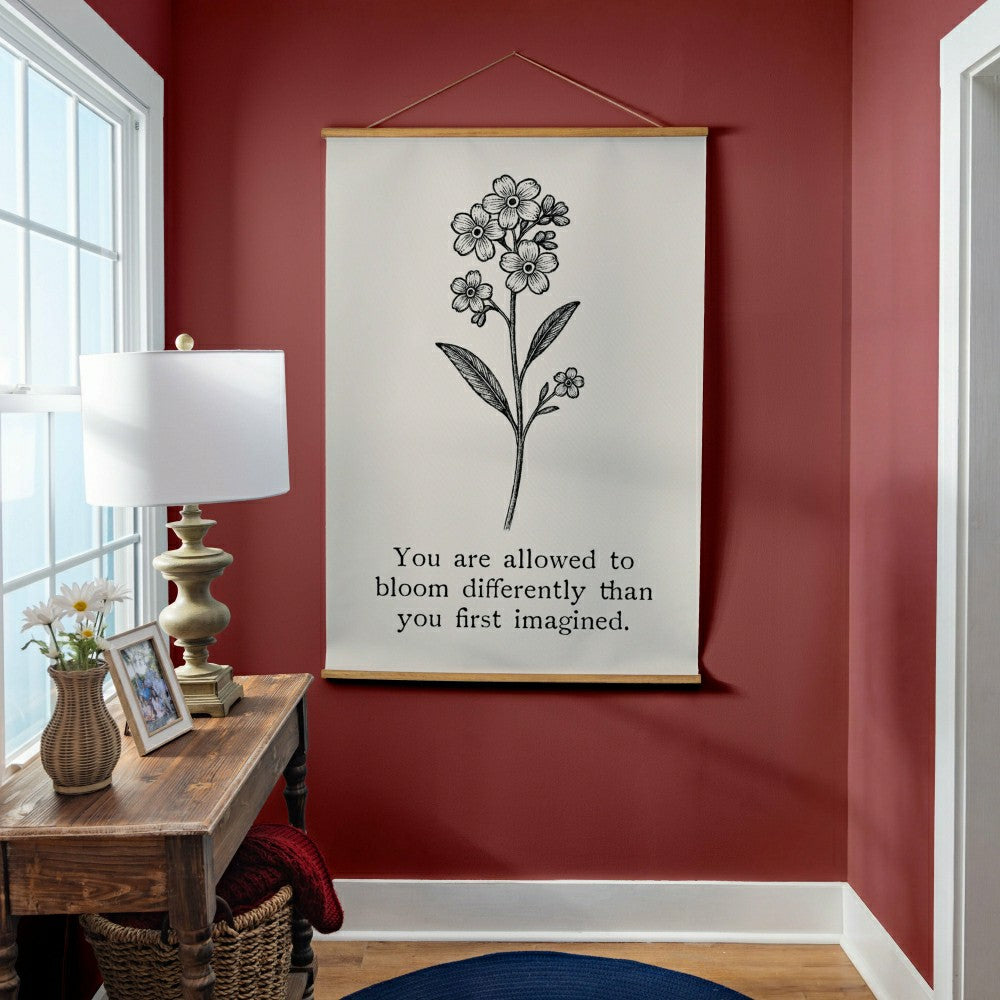 Plow & Hearth Heart of the Home Indoor Wall Décor Canvas Tapestry, You are Allowed t
