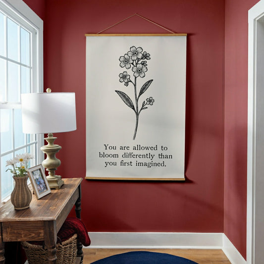 Plow & Hearth Heart of the Home Indoor Wall Décor Canvas Tapestry, You are Allowed t