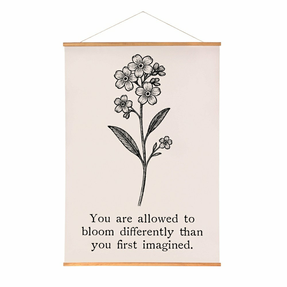 Plow & Hearth Heart of the Home Indoor Wall Décor Canvas Tapestry, You are Allowed t