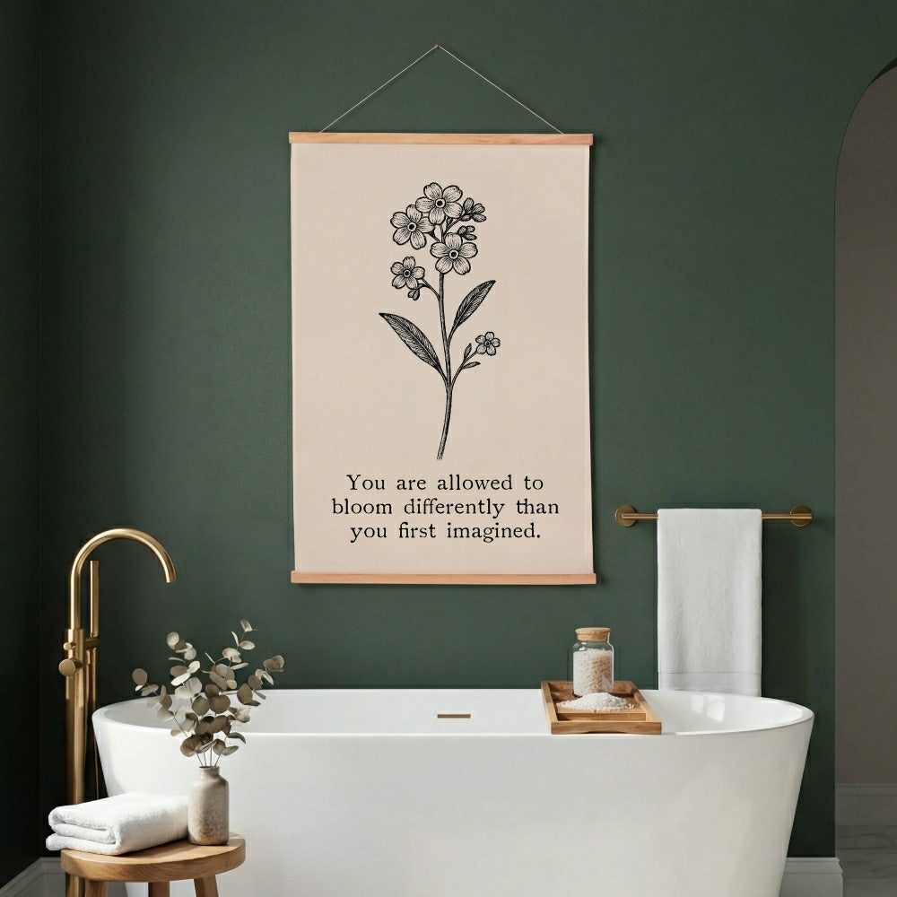 Plow & Hearth Heart of the Home Indoor Wall Décor Canvas Tapestry, You are Allowed t