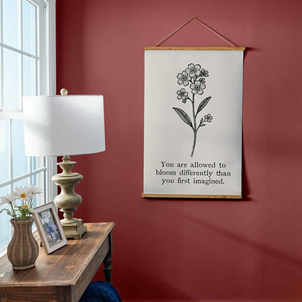 Plow & Hearth Heart of the Home Indoor Wall Décor Canvas Tapestry, You are Allowed t