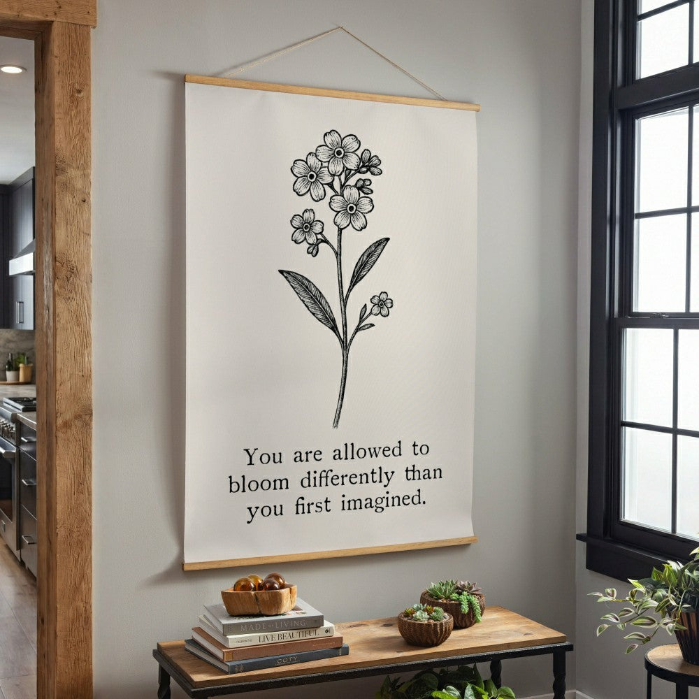 Plow & Hearth Heart of the Home Indoor Wall Décor Canvas Tapestry, You are Allowed t