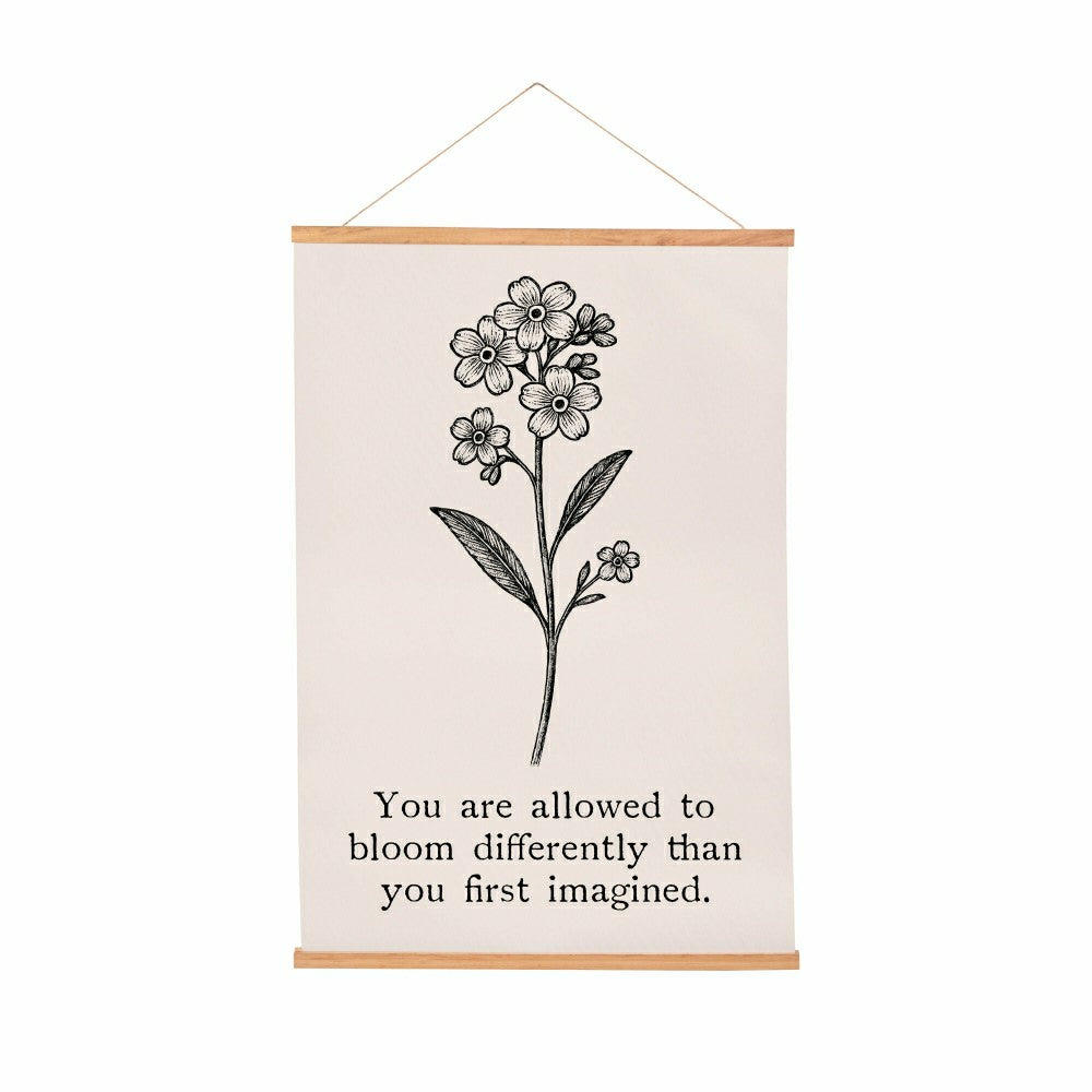 Plow & Hearth Heart of the Home Indoor Wall Décor Canvas Tapestry, You are Allowed t