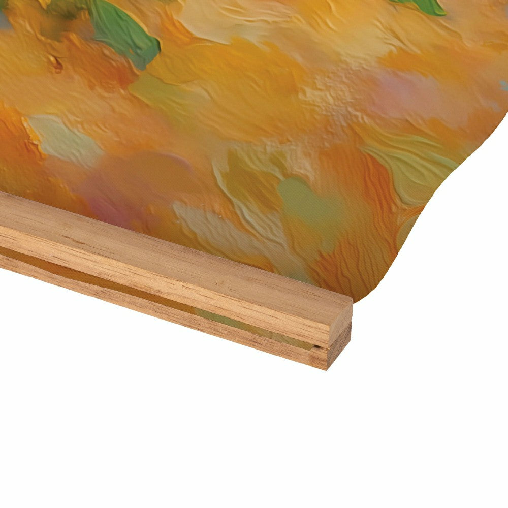 Plow & Hearth Hillside Pasture Indoor Wall Décor Canvas Tapestry, Floral Boots