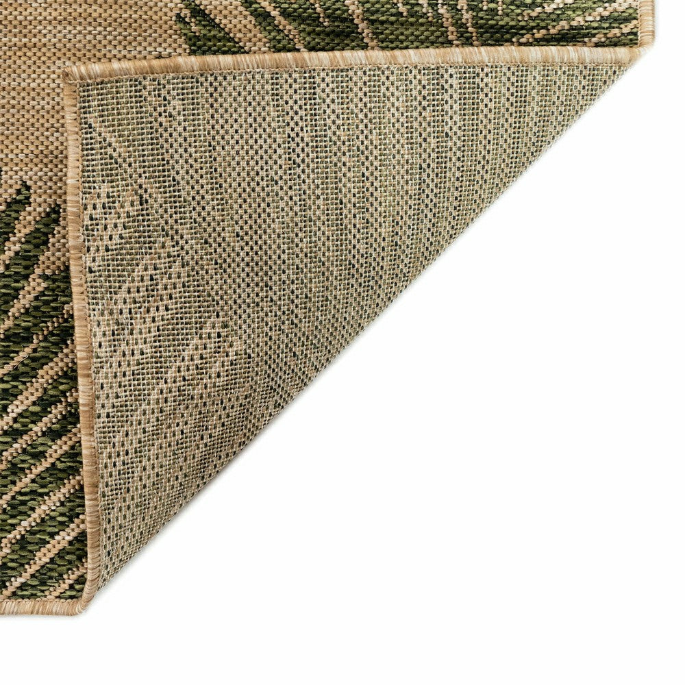 Plow & Hearth Indoor/Outdoor Textured Palms Polypropylene Rug, 6'6" x 9'4"