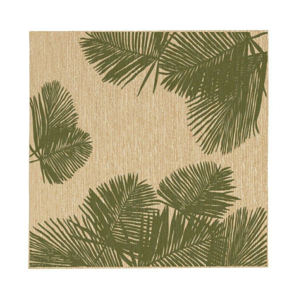 Plow & Hearth Indoor/Outdoor Textured Palms Polypropylene Rug, 4'10" x 7'6"