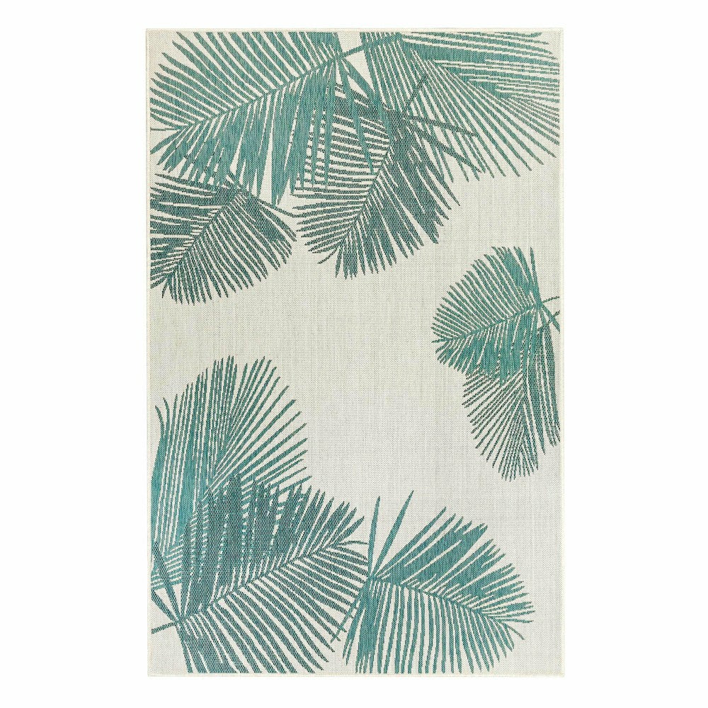 Plow & Hearth Indoor/Outdoor Textured Palms Polypropylene Rug, 39" x 59"