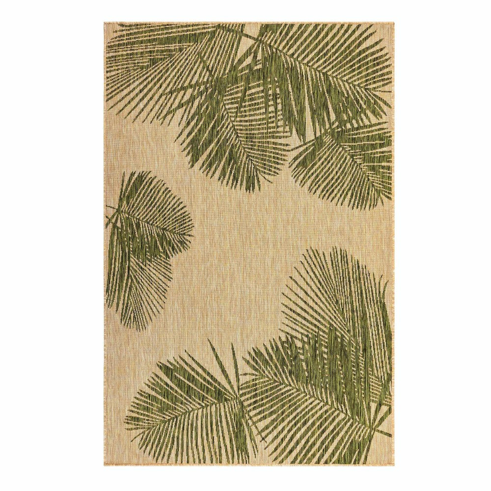 Plow & Hearth Indoor/Outdoor Textured Palms Polypropylene Rug, 39" x 59"