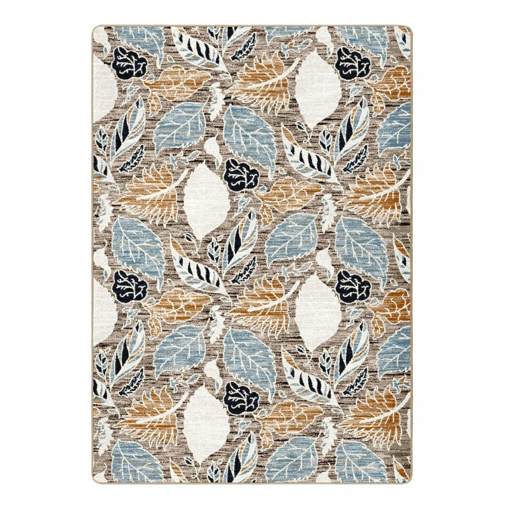 Plow & Hearth Leaves EnduraStran Area Rug, 4' x 5'