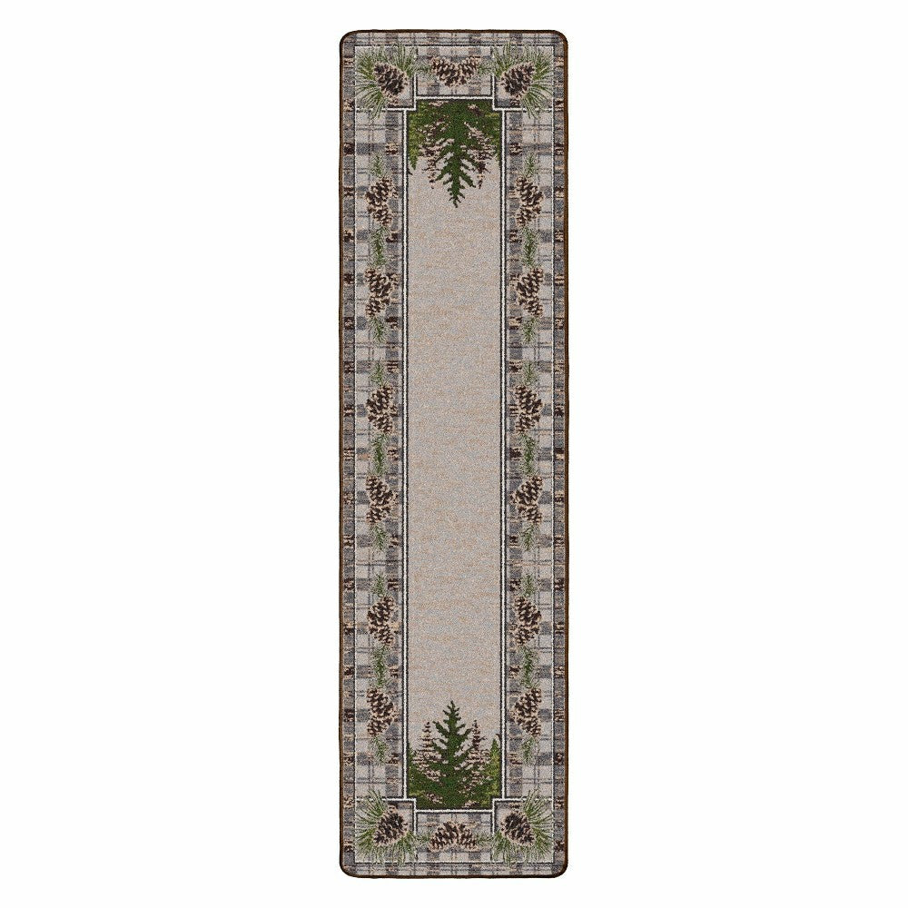 Plow & Hearth Pine Cone Valley Plaid Rug