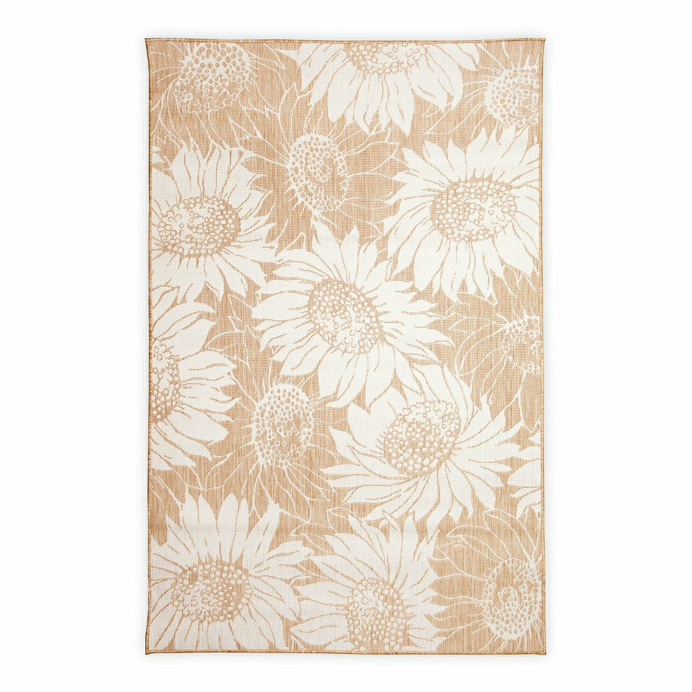 Plow & Hearth Indoor/Outdoor Sunflower Rug, 7'10" x 9'10"