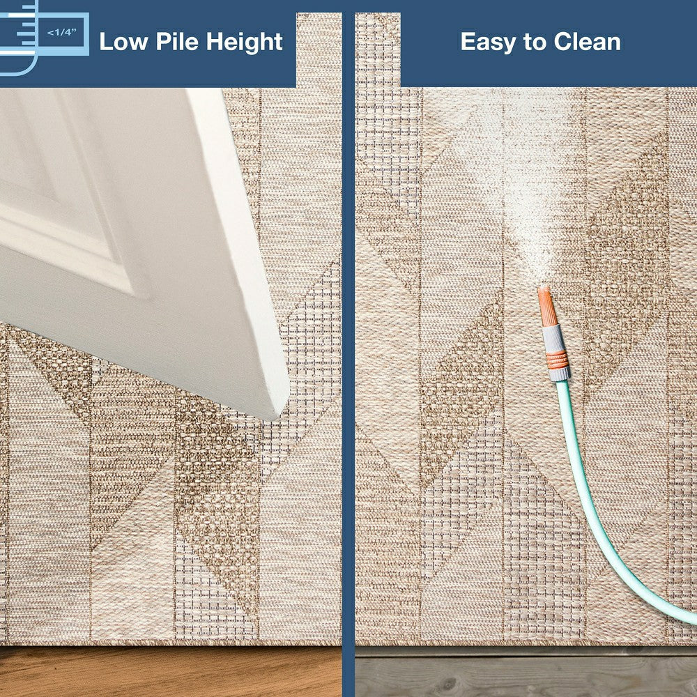 Plow & Hearth Beachcomber Angles Indoor/Outdoor Rug