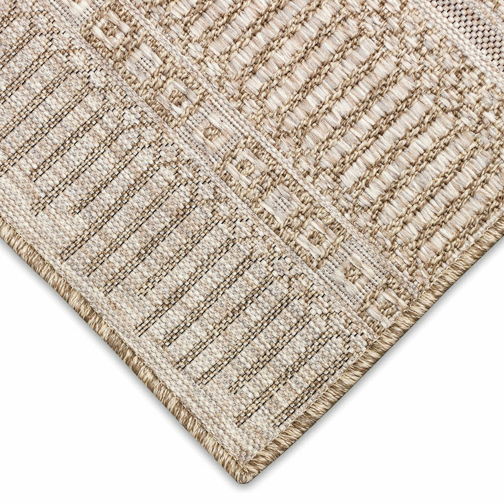 Plow & Hearth Indoor/Outdoor Beachcomber Striped Rug, 5'3" x 7'3"