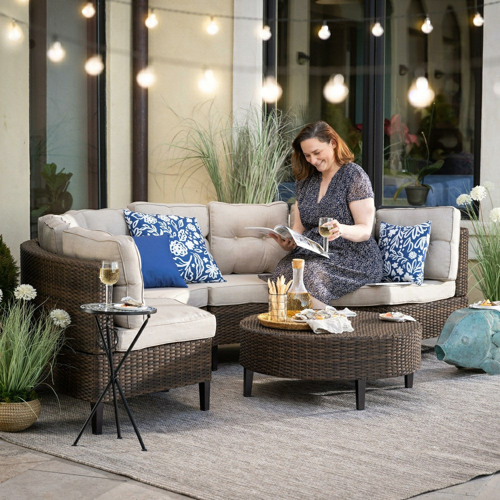 Plow & Hearth Indoor/Outdoor Beachcomber Texture Rug, 7'10" x 9'10"