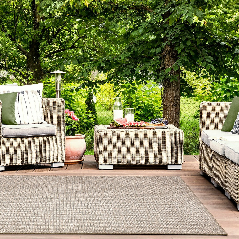 Plow & Hearth Indoor/Outdoor Beachcomber Texture Rug, 6'6" x 9'4"