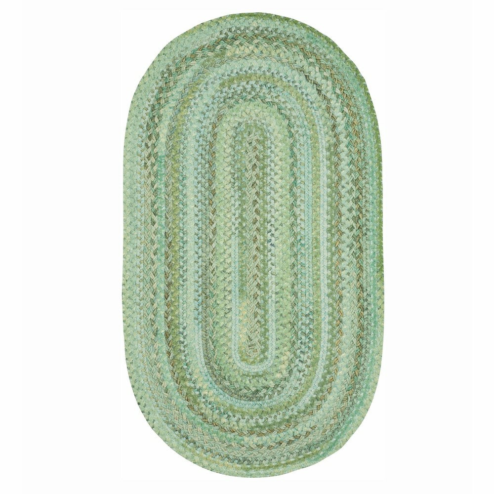 Plow & Hearth Oval Riverview Wool Blend Braided Rug, 3' x 5'