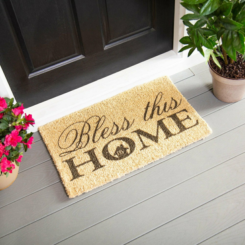 Plow & Hearth Bless This Home Coir Mat