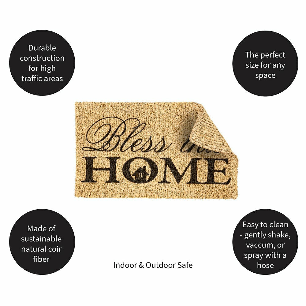 Plow & Hearth Bless This Home Coir Mat