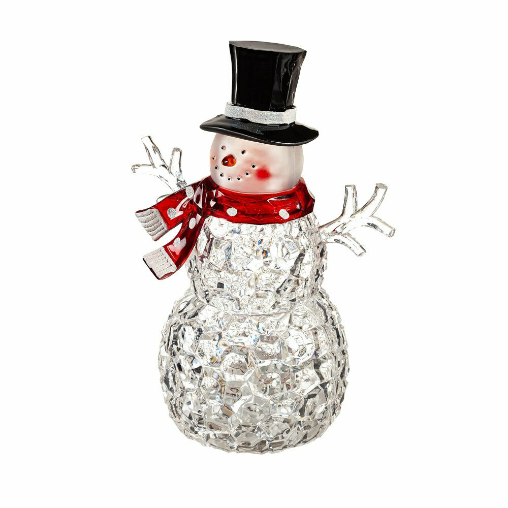 Plow & Hearth LED Tabletop Snowman