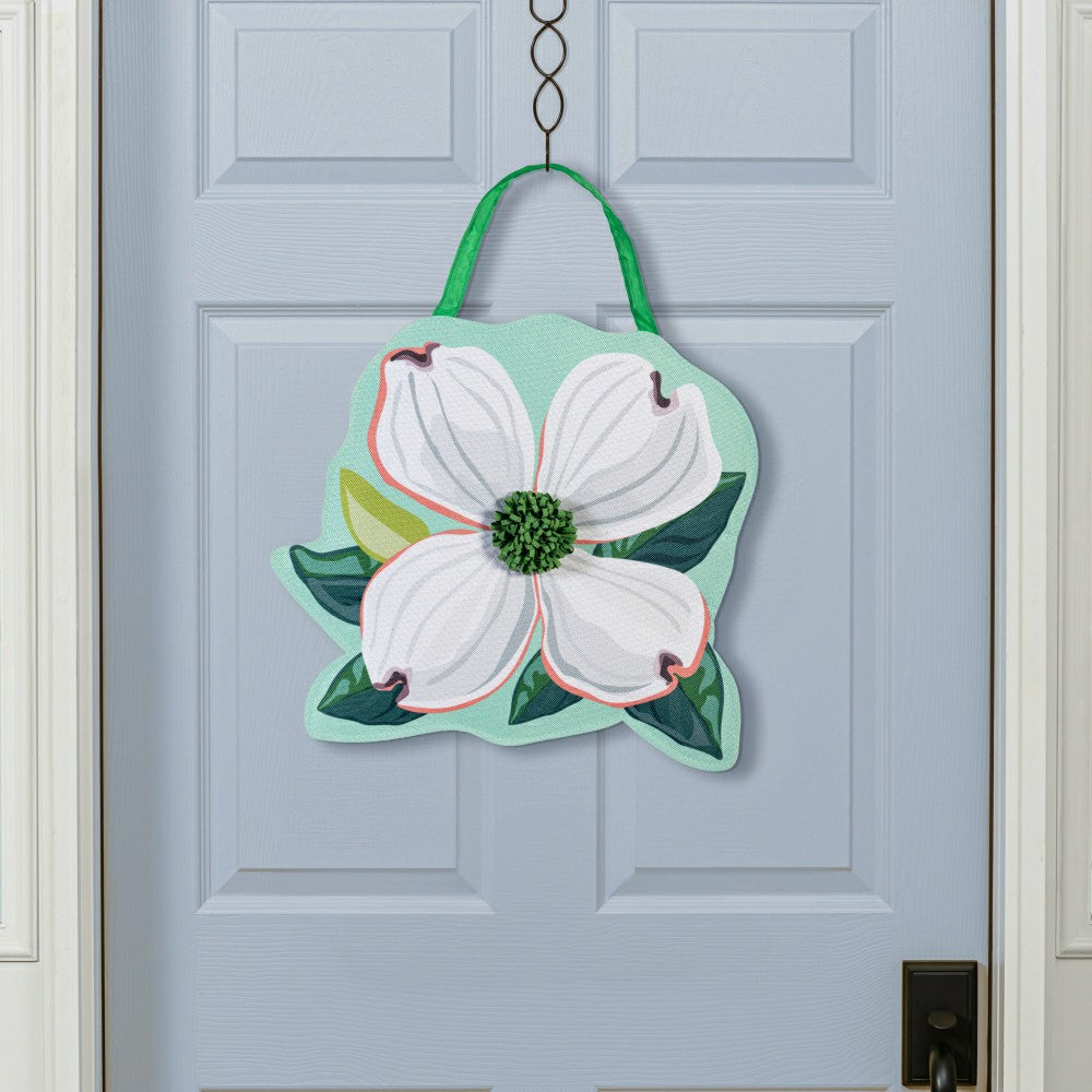 Plow & Hearth Vibrant Pansies & Dogwood Blossom Door Decor