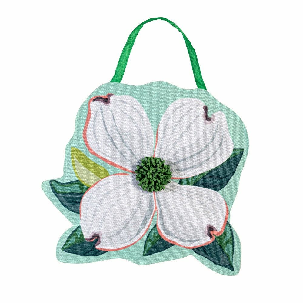 Plow & Hearth Vibrant Pansies & Dogwood Blossom Door Decor