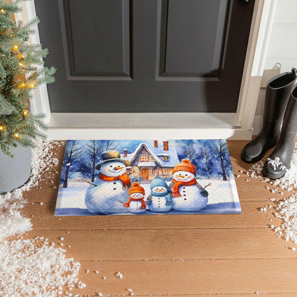 Plow & Hearth Snow Place Like Home Embossed Mat