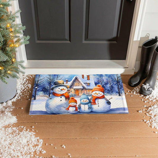Plow & Hearth Snow Place Like Home Embossed Mat