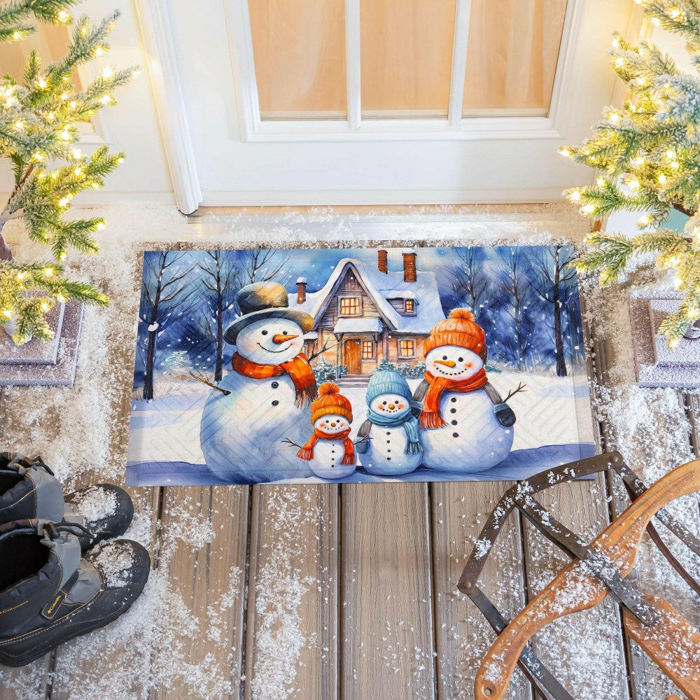 Plow & Hearth Snow Place Like Home Embossed Mat