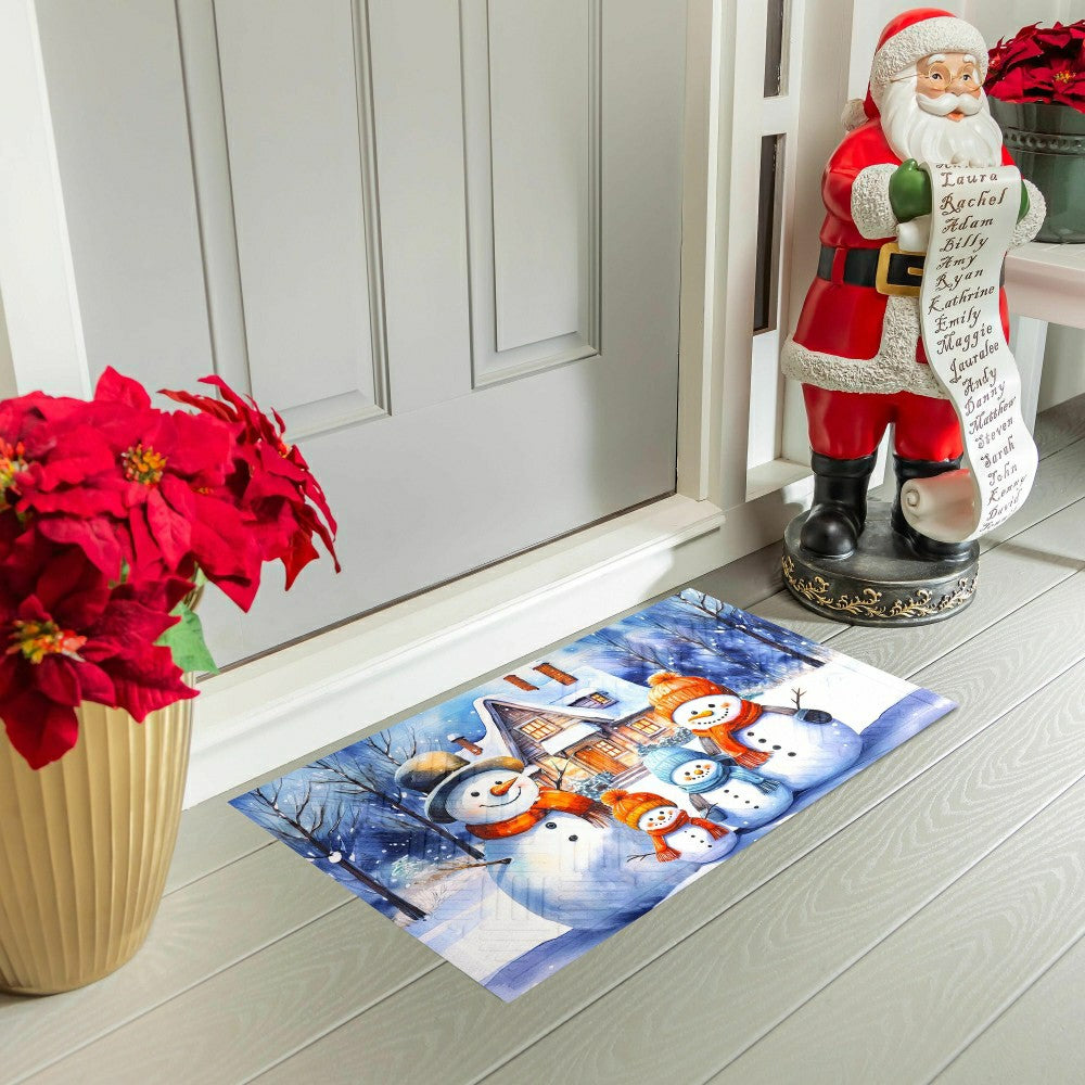 Plow & Hearth Snow Place Like Home Embossed Mat