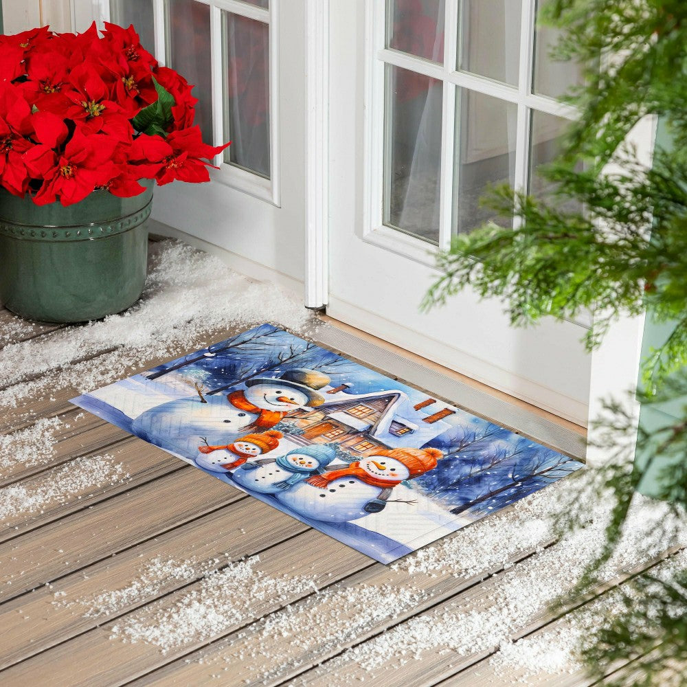 Plow & Hearth Snow Place Like Home Embossed Mat