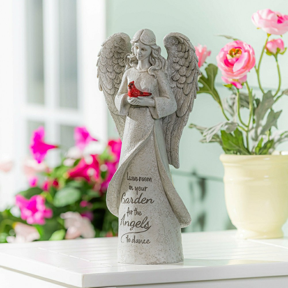 Plow & Hearth Memorial Garden Angel Resin Statuary, 12"H