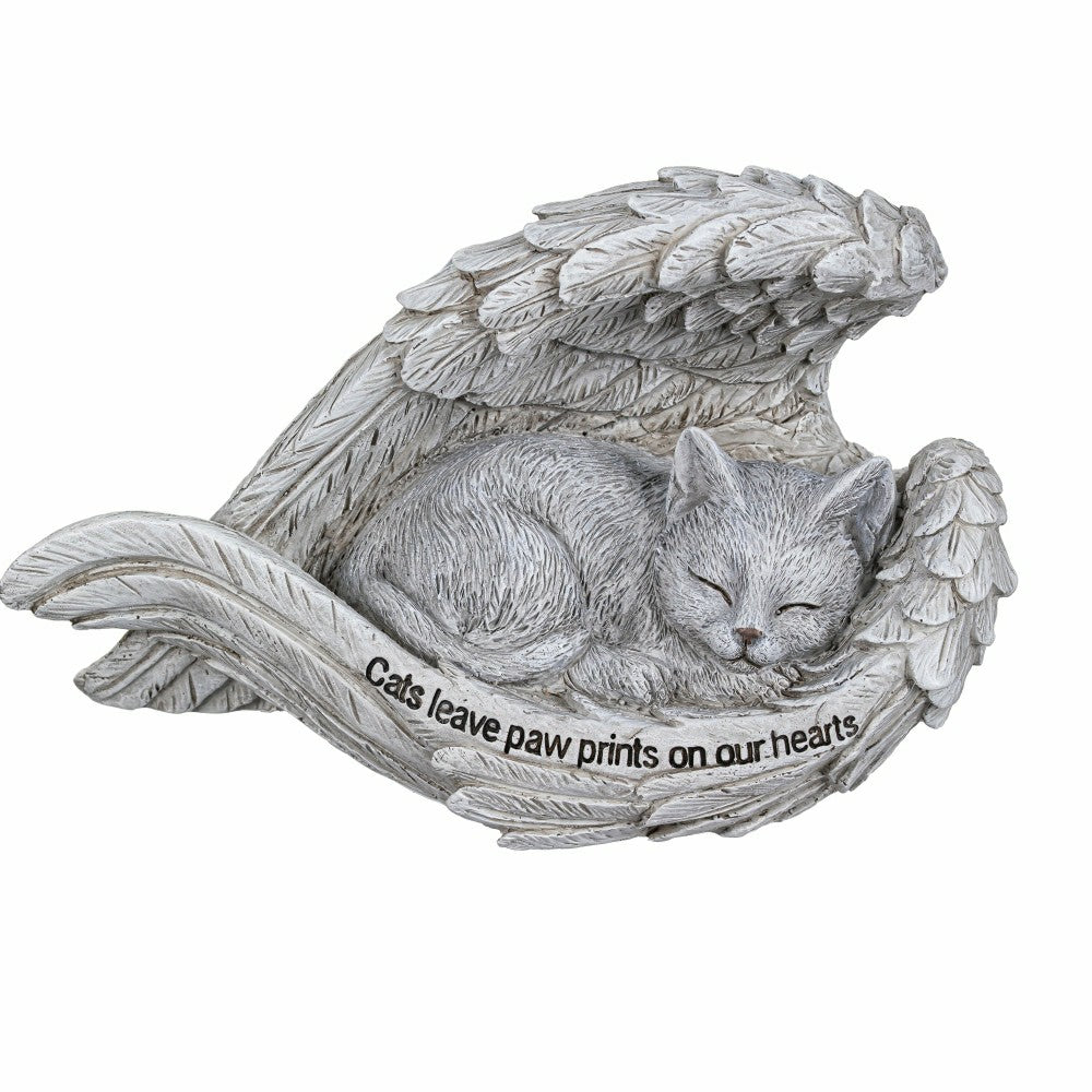 Plow & Hearth Memorial Forever Cat Garden Stone