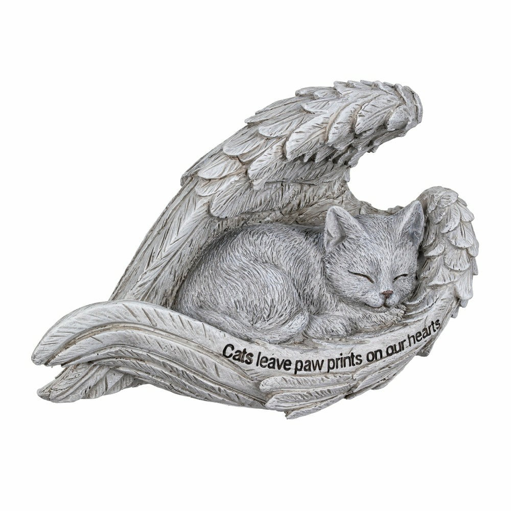Plow & Hearth Memorial Forever Cat Garden Stone