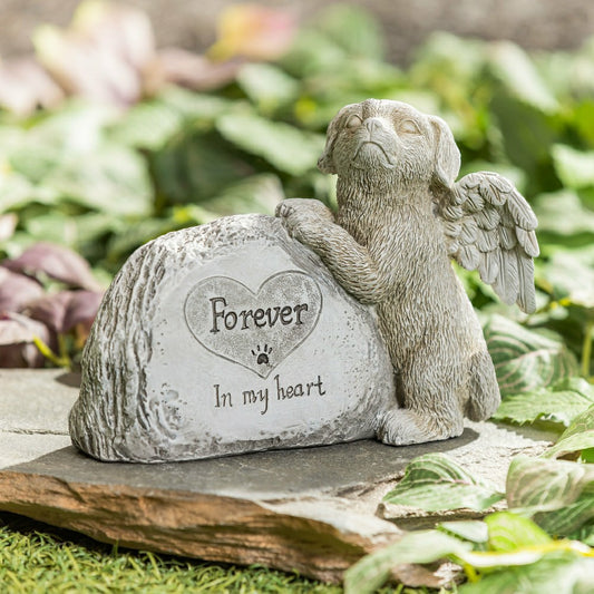Plow & Hearth Memorial Remembrance Dog Garden Stone