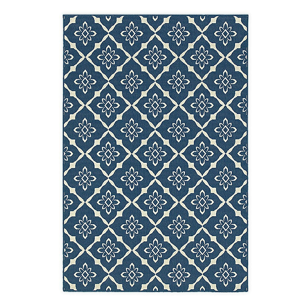 Plow & Hearth Lexington Trellis Rug, 6'7" x 9'6"