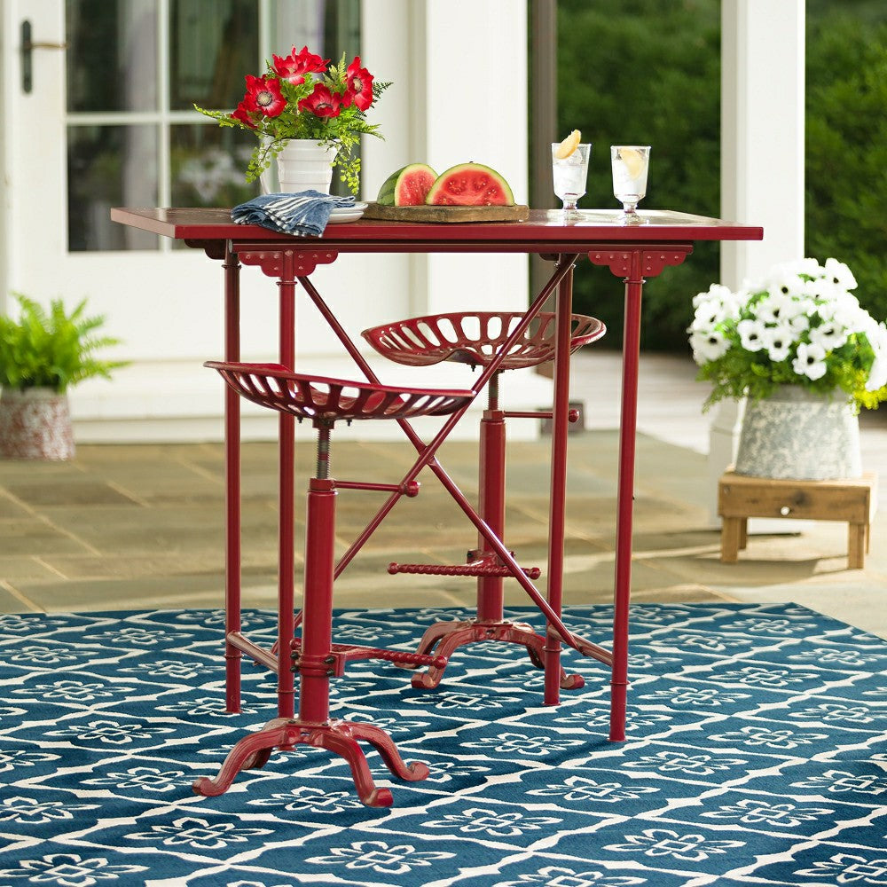Plow & Hearth Lexington Trellis Rug, 5'3" x 7'6"