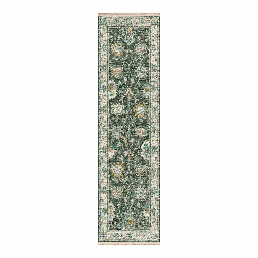 Plow & Hearth Marietta Border Rug, 2'3 x 12' Runner