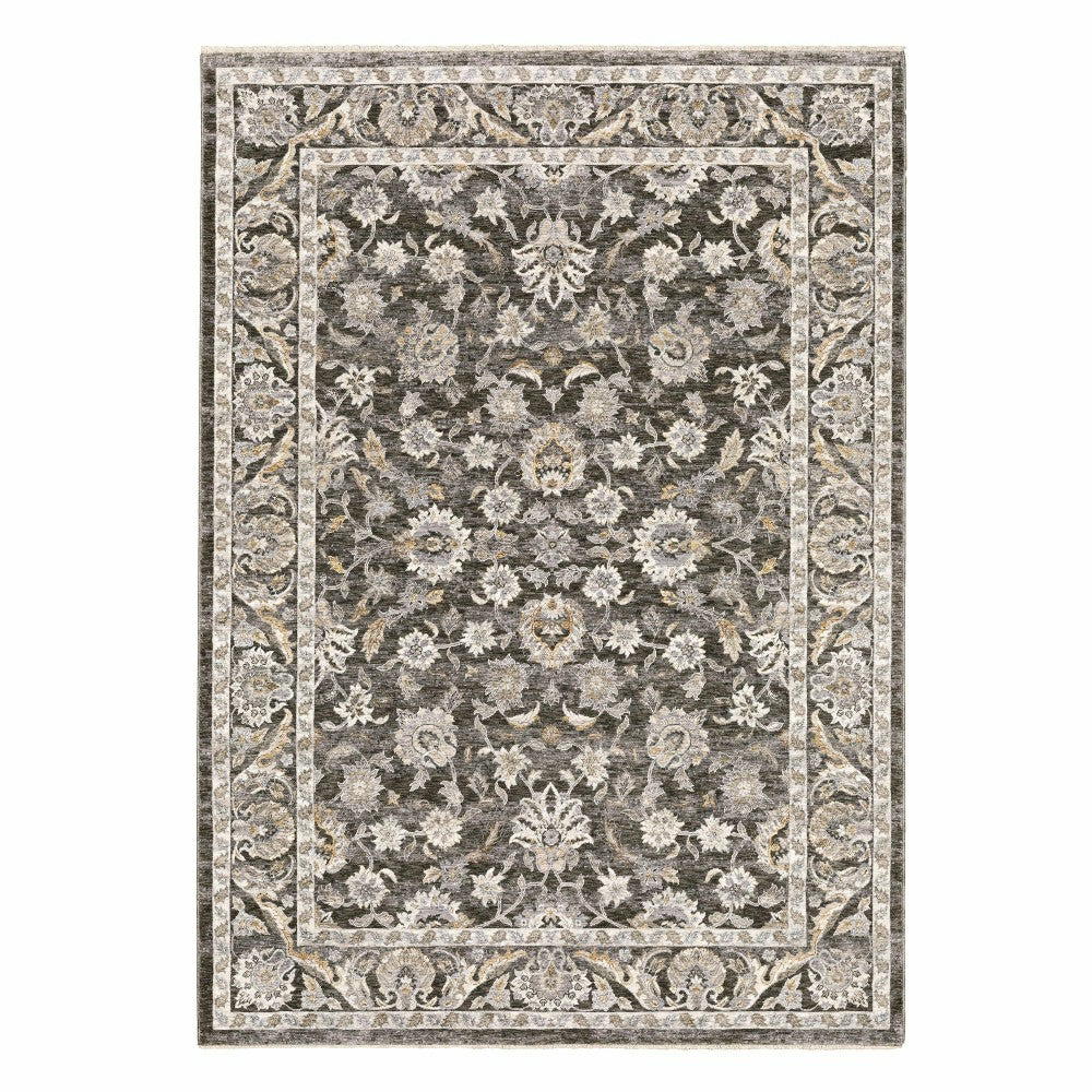 Plow & Hearth Wakefield Border Polyester Rug