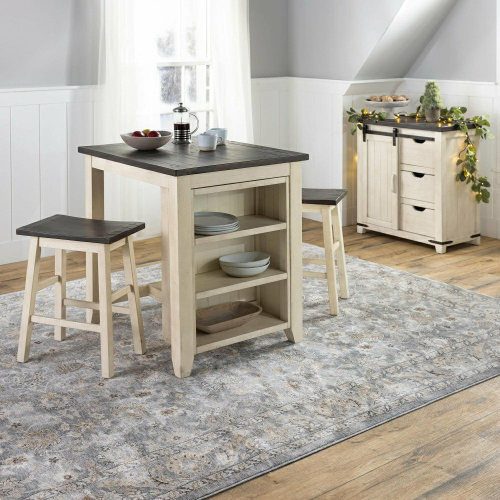 Plow & Hearth Wakefield Border Polyester Rug