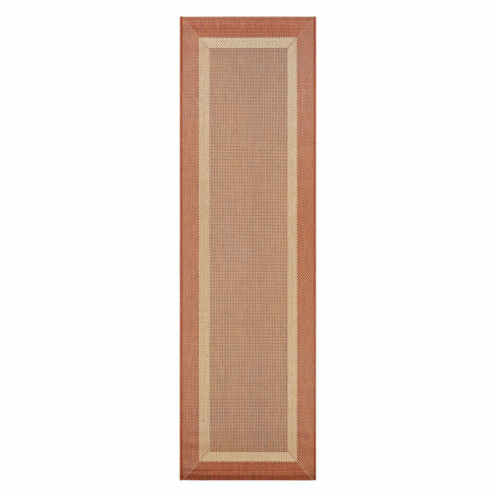 Plow & Hearth Veranda Framework Indoor/Outdoor Polypropylene Rug