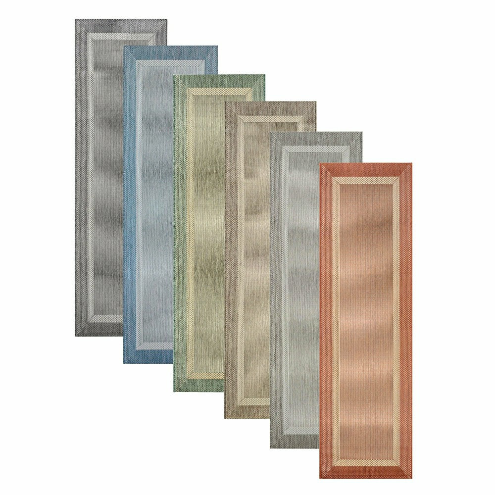 Plow & Hearth Veranda Framework Indoor/Outdoor Polypropylene Rug