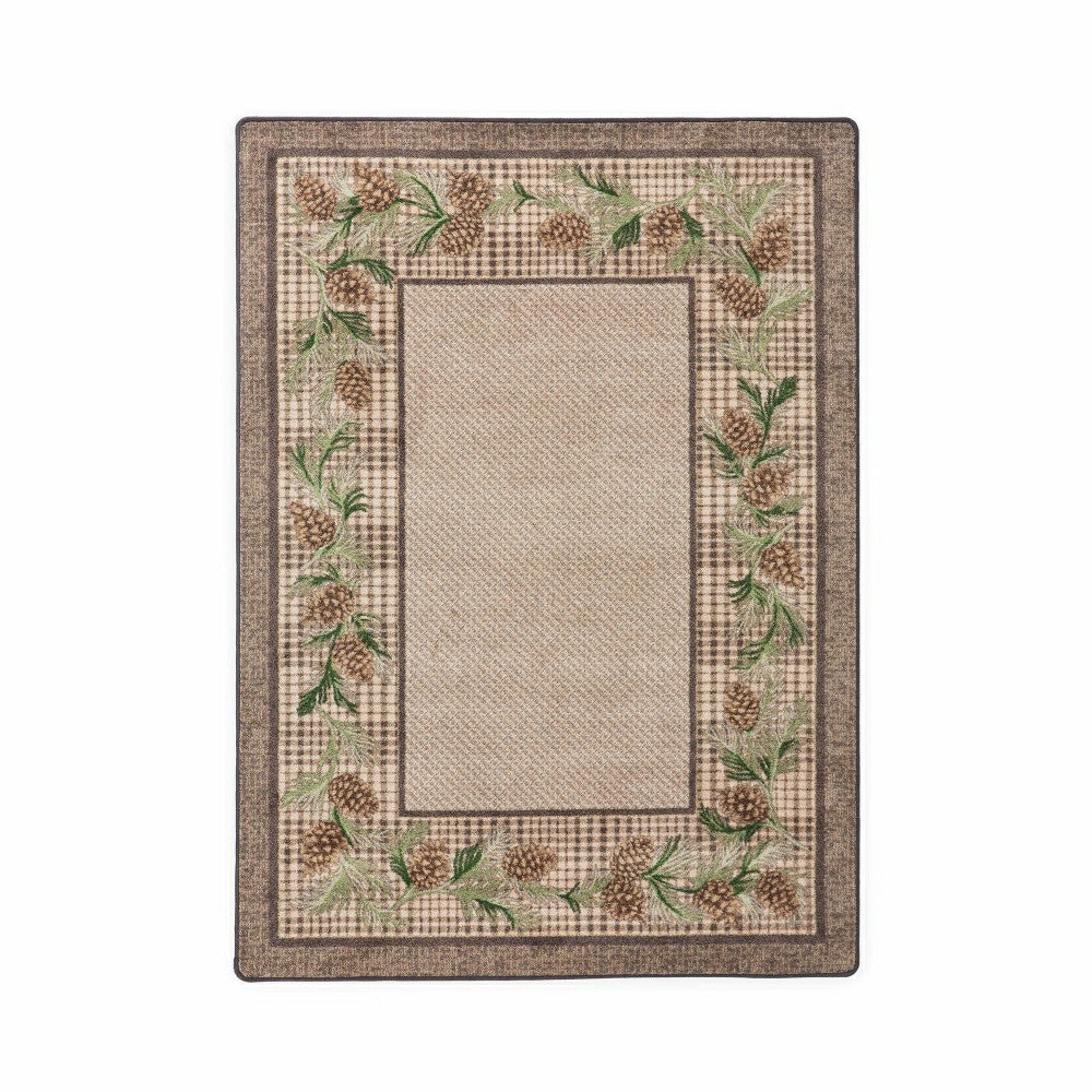 Plow & Hearth Sweetwater Pine Plaid EnduraStran Area Rug
