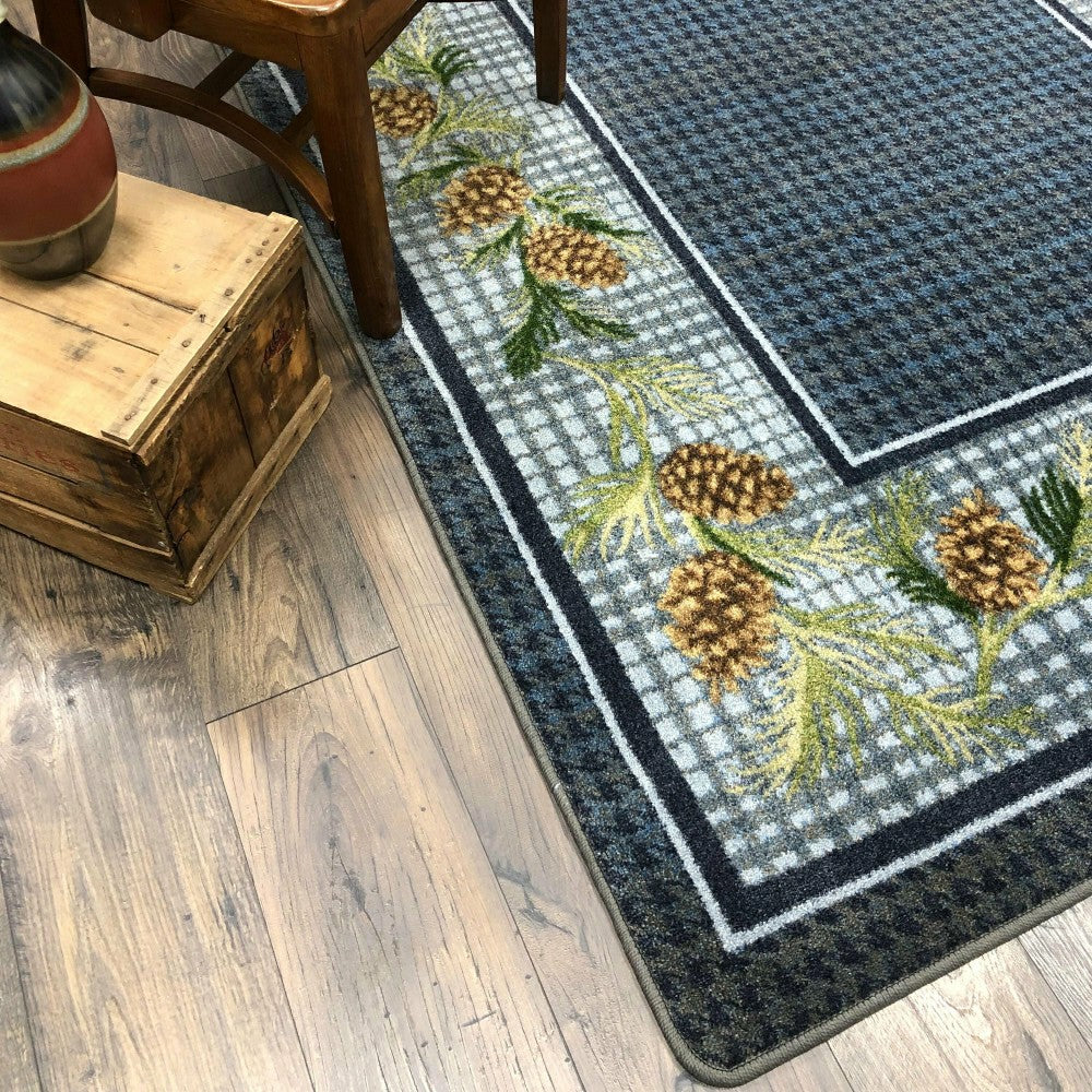 Plow & Hearth Sweetwater Pine Plaid EnduraStran Area Rug