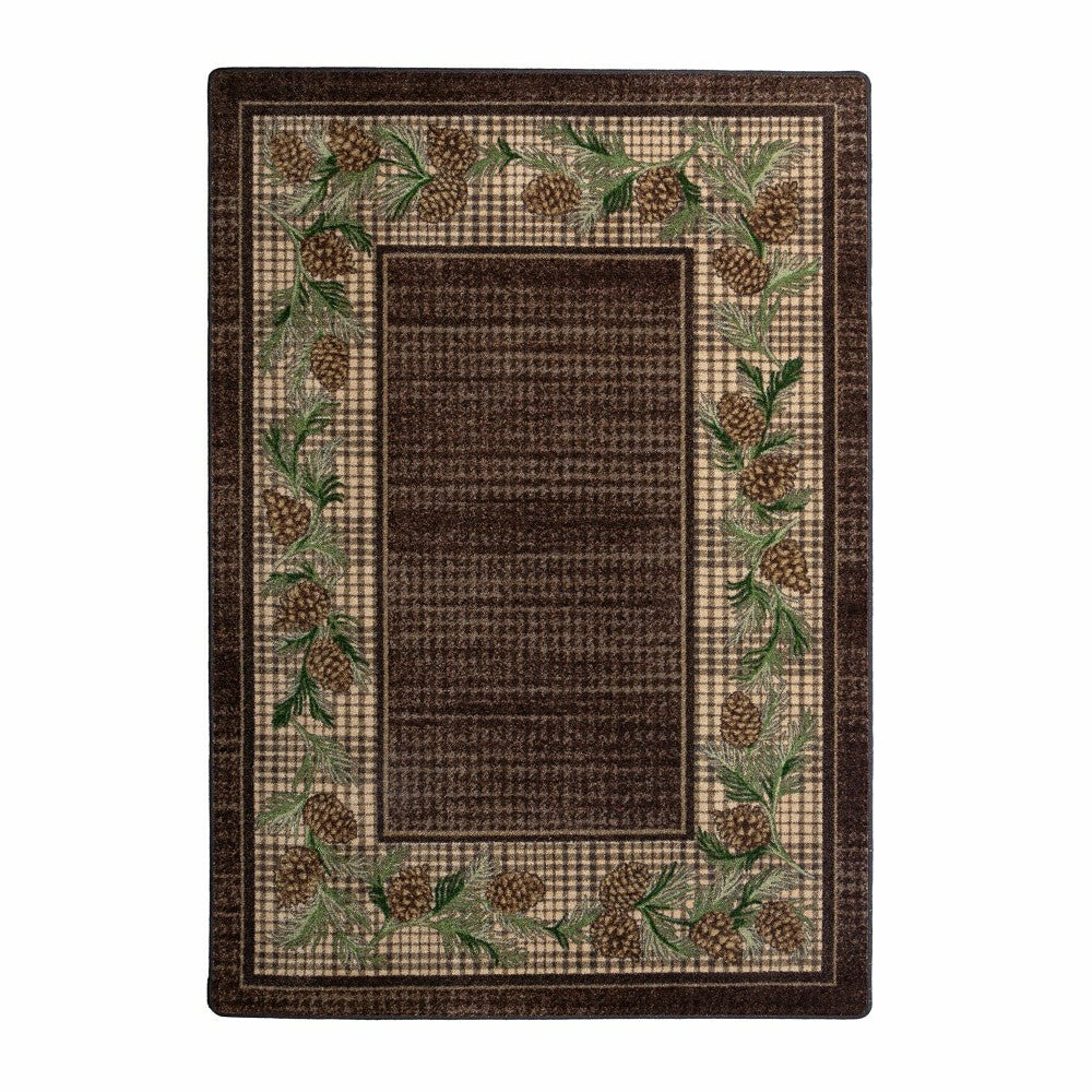 Plow & Hearth Sweetwater Pine Plaid EnduraStran Area Rug